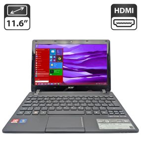 Нетбук Acer Aspire One 725 / 11.6" (1366x768) TN / AMD C-60 (2 ядра по 1.0 - 1.3 GHz) / 4 GB DDR3 / 120 GB HDD / AMD Radeon HD 6290 Graphics / WebCam / АКБ не держит б/у