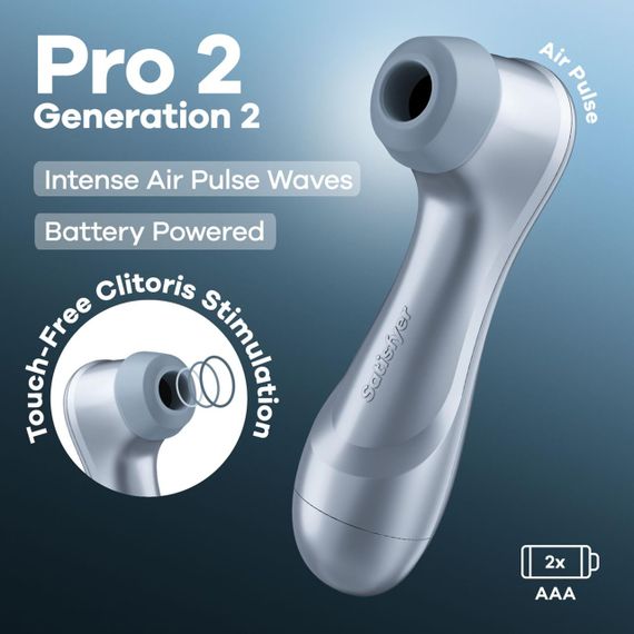 Вакуумний кліторальний стимулятор Satisfyer Pro 2 Generation 2 Battery Series Light Blue Sex Aura | Зображення 6