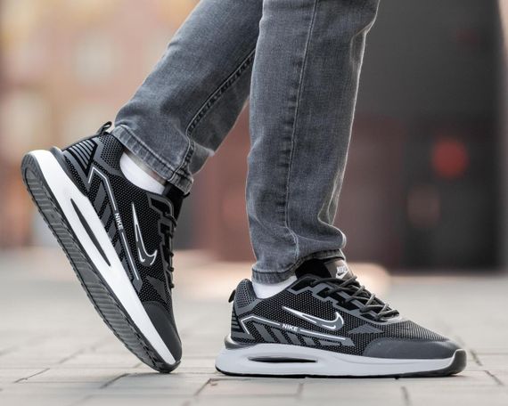 Кросівки чоловічі Nike «Black/White» | Зображення 4