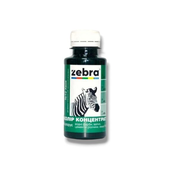 Барвник для фарби колер концентрат ЗЕБРА 100мл 612 Хвоя