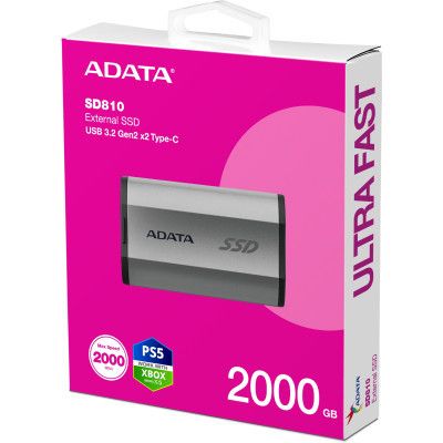 Накопитель SSD USB 3.2 2TB ADATA (SD810-2000G-CSG) | Зображення 5