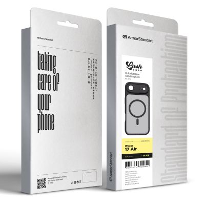 Чехол для мобильного телефона Armorstandart Lush MagCase Apple iPhone 17 Air Black (ARM87476) | Зображення 2