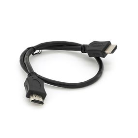 Кабель Merlion HDMI-HDMI HIGH SPEED 0.5m, v1.4, OD-7.5mm, круглый Black, Q500