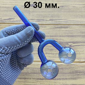 Стеклянная трубка Harmony Double Oil Blue