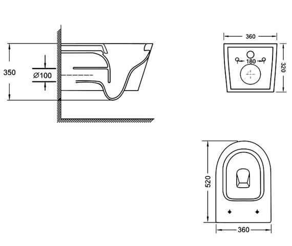 Унітаз підвісний Qtap Swan Ultra Quiet White, з сидінням Slim Duroplast/ Soft-close/ Quick Release QT16335180W | Зображення 1