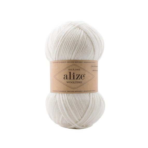 Alize Wooltime, білий 55
