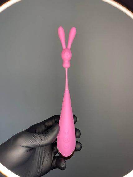 ВІБРАТОР ЖІНОЧИЙ гарний рожевий 2 насадки | Зображення 4
