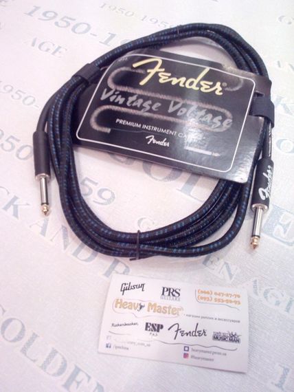Гитарный провод интструментальный Fender кабель для электрогитары 3м | Зображення 8