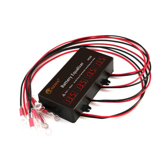 Балансир HC02 для акумуляторних батарей AGM, GEL, Li-ion, LiFePo4, 48V, 10A, 4S, LED індикація, 62x124x27mm | Зображення 4