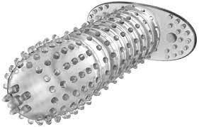 Стимулювальна силіконова насадка з пухирцями sexstyle