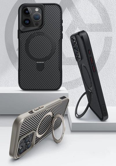 Чохол Armor Bracket з MagSafe для iPhone 16 Pro Max колір Чорний | Зображення 9