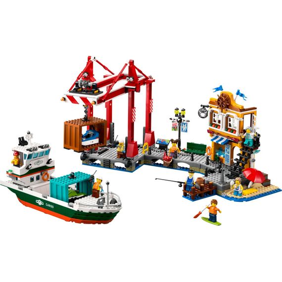 Конструктор LEGO City Морська гавань із вантажним судном (60422) | Зображення 1
