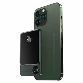 Power Bank з підтримкою бездротової зарядки MagSafe 10000мАч Q9 Зелений