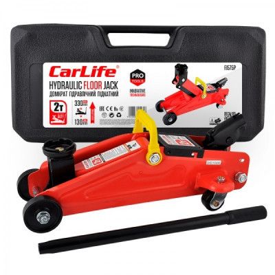 Домкрат CarLife подкатный 2т, 130-330мм (FJ575P) | Зображення 1