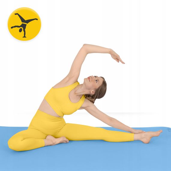 Килимок (мат) спортивний 4FIZJO TPE Gigant 200 x 125 x 2 см для йоги та фітнесу Sky Blue (P-5907739318985) | Зображення 4