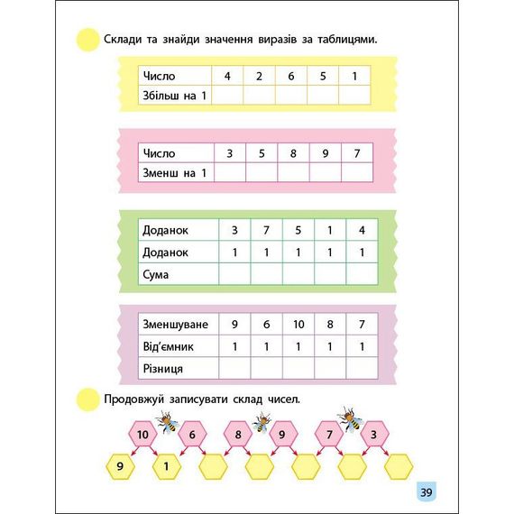 Тренировочная тетрадь: Математика 1 класс 1 часть 19701 украинский язык | Зображення 2