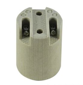 Керамический патрон с контактами E14-400, 2 провода