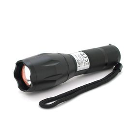 Ліхтар ручний CATA CT-8025, 1LED Cree XM-L T6, 10W, 5 режимів, ZOOM, 18650/3400 вбудований, Black, IP44, 132х33х27мм, BOX