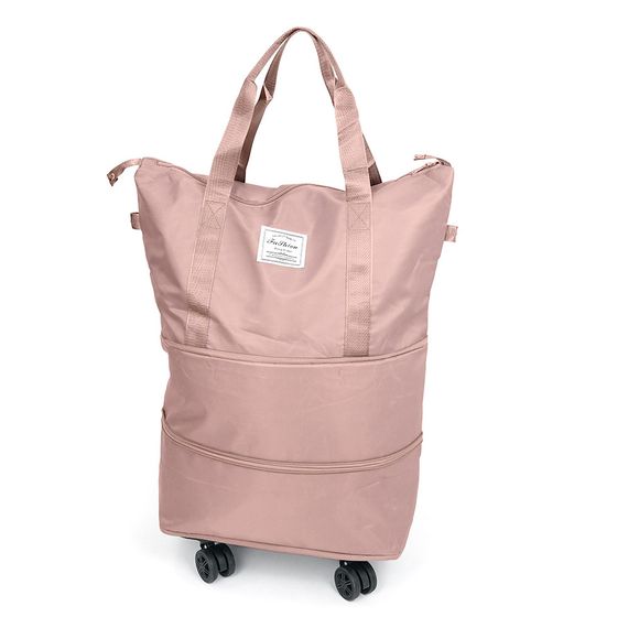 Дорожня сумка-трансформер, 55х22х80 cm, 56-75 л., Коліщатка, Pink, 1, 1 кг | Зображення 2