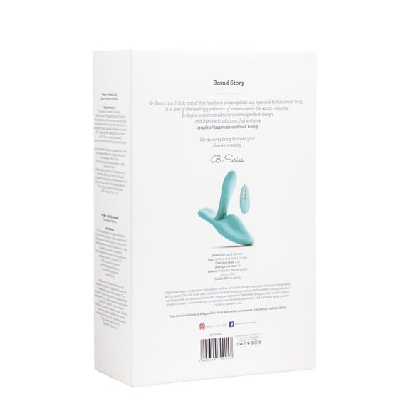Вібромасажер - Remote Control Thrusting Vibrator Pulse Rider Turquoise Sex Aura | Зображення 9