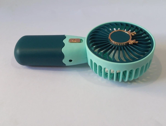 Вентилятор портативний ZB088A Mini Fan / Ручний вентилятор з акумулятором / Настільний портативний вентилятор | Зображення 4