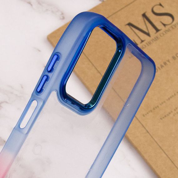 Чохол TPU+PC Fresh sip series для Realme C67 4G Рожевий / Синій | Зображення 3