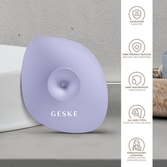 Щітка для обличчя GESKE Facial Brush 4в1 з тримачем purple | Зображення 2