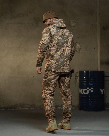 Демісезонний тактичний костюм софтшель Softshell rocket піксель НП4862 | Зображення 4