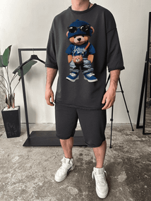 Комплект футболка та шорти ДТФ (петля оверсайз)