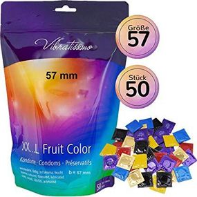 Презервативи - Vibratissimo XX ... L Fruit Color, 57 мм, 50 шт. Sex Aura