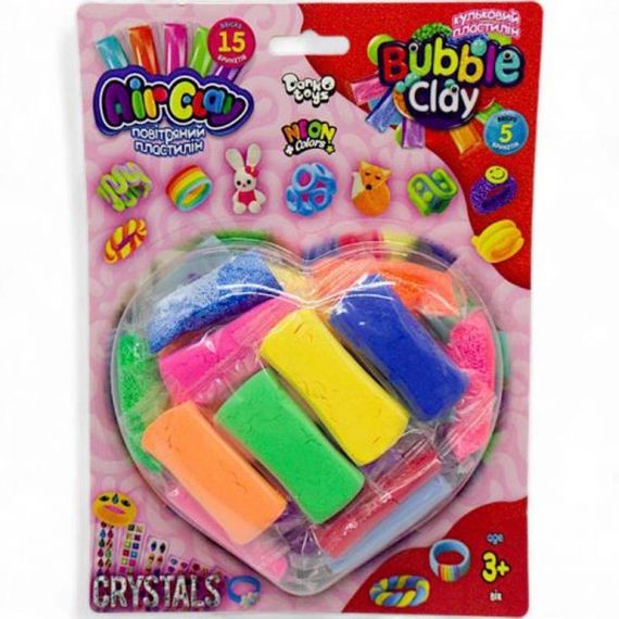 Пластилін Danko Toys Air Clay ARBB-03-01-02 15 кольорів