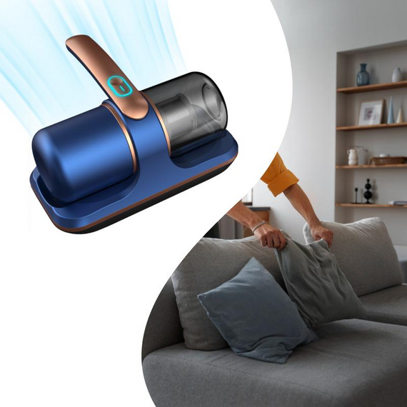 Пилосос ручний для ліжка з УФ-лампою, Портативний пилосос для матраців   знижка | Зображення 7