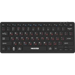 Клавиатура Maxxter KBW-C01B-UA Wireless UA Black (KBW-C01B-UA)
