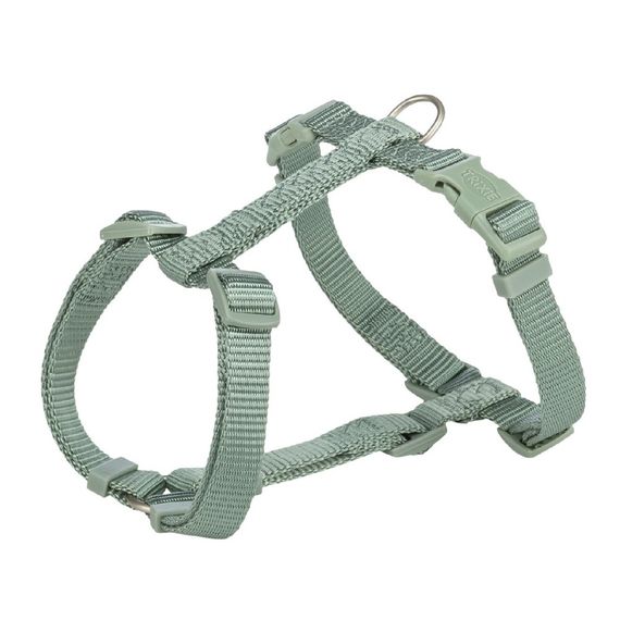 Шлея Trixie Premium H-harness для собак S–M 42–60 см 15 мм світло-зелена