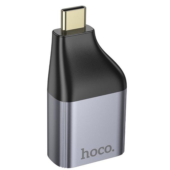 Переходник Hoco UA35 Type-C to RJ45 Metal grey | Зображення 3