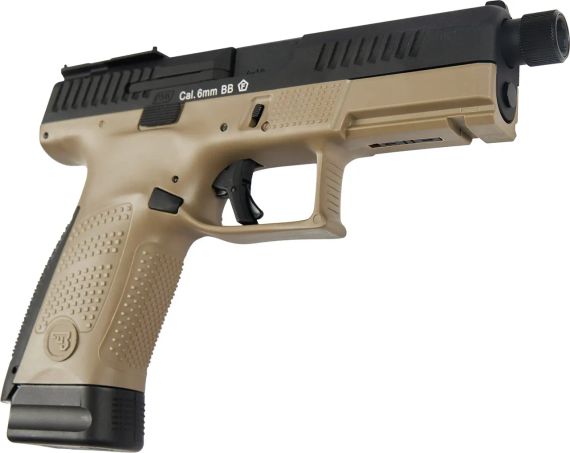 Пістолет страйкбольний ASG CZ P-10C OR-OT Dual-Tone. Blowback. CO2 кал. 6 мм Black/fde | Зображення 4