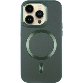 Шкіряний чохол SnapCase with MagSafe для Apple iPhone 16 Pro (6.3") Green