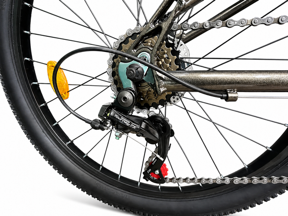 Велосипед горный 24" Crosser Super Light рама 11", 6 скоростей Shimano, алюминий, дисковые тормоза Серый | Зображення 5