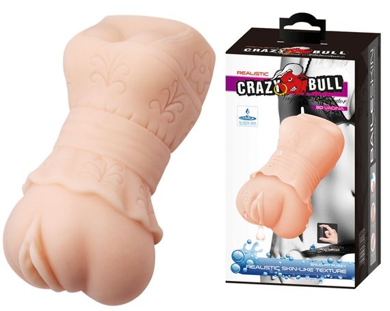 Мастурбатор вагина CRAZY BULL- Realistic 3D VAGINA Water lubricant, BM-009202K Sex Aura | Зображення 1