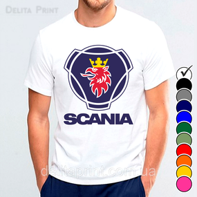 Футболка с принтом авто "Cкания / Scania"