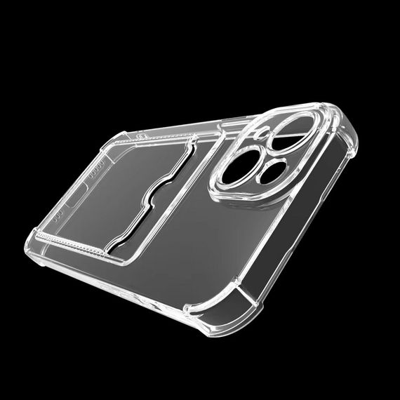 Чохол накладка Shockproof Card Slots для iPhone 12 Pro-прозорий | Зображення 3