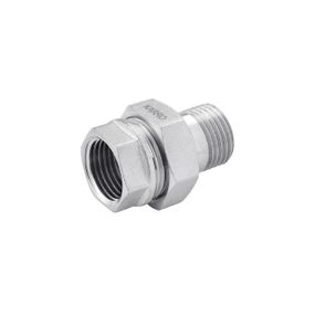 Згін-американка пряма Karro 1 1/2" ВЗ нікельована KR-3102