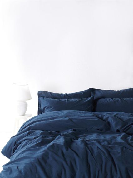 Постільна білизна Limasso Stonewashed Ranforse сімейний 160 х 220 см Dress Blue