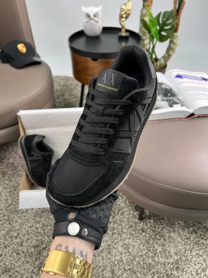 Чоловічі кросівки Exchange AX All Black замша , текстиль , В'єтнам 42 26.5-27см | Зображення 4