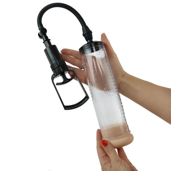 Вакуумная помпа с ручным насосом Men Powerup Black sexstyle | Зображення 1