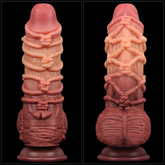 Фалоiмiтатор значного розмiру 9.5''DUAL LAYERED PLATINUM SILICONE sexstyle | Зображення 6