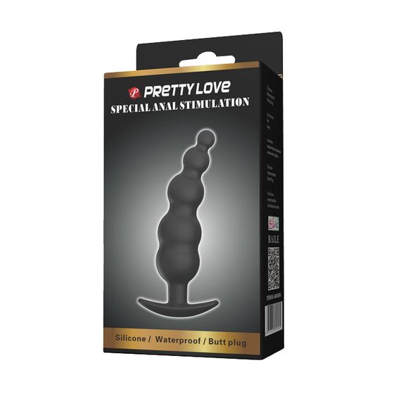 Анальна пробка - Pretty Love Special Anal Stimulation Butt Plug Black | Зображення 5