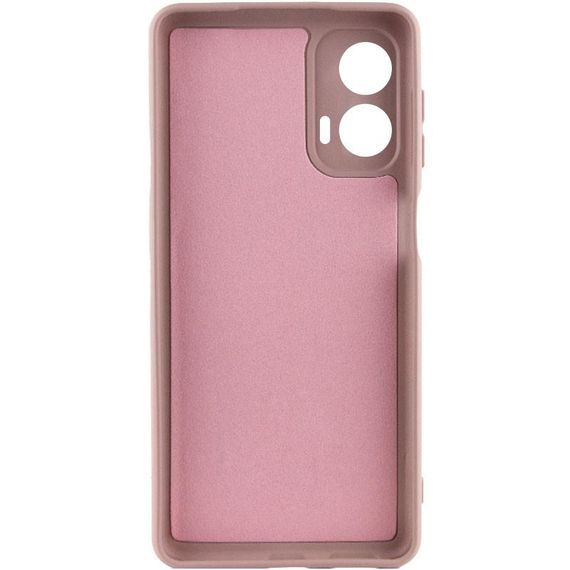Чохол TPU GETMAN Liquid Silk Full Camera для Motorola Moto G24 Рожевий / Pink Sand | Зображення 2