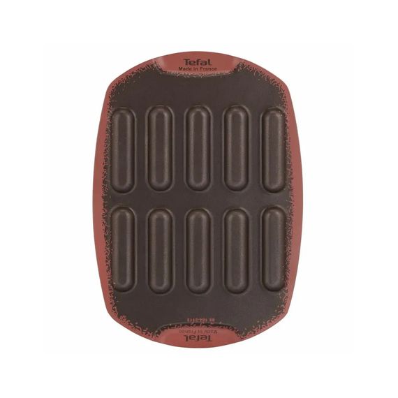 Форма для випікання Tefal PerfectBake, 10 форм, прямокутний 21х29см, алюміній, коричневий (J5734302) | Зображення 5