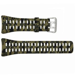 Ремінець для годинника Skmei 1655 Camo Green-Black силіконовий камуфляжний